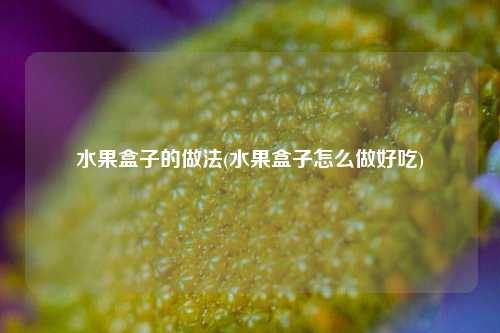 水果盒子的做法(水果盒子怎么做好吃)