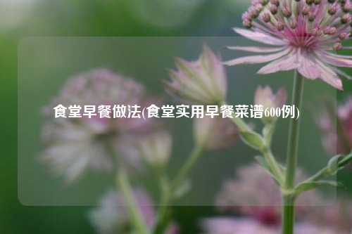 食堂早餐做法(食堂实用早餐菜谱600例)